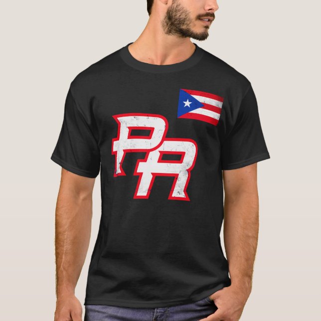 Puerto Rico 2023 Baseball Flag Pride Red Boricua P T-Shirt (Front)