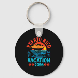 Puerto Rico 2026 Family Vacation Beach Summer Vibe Key Ring