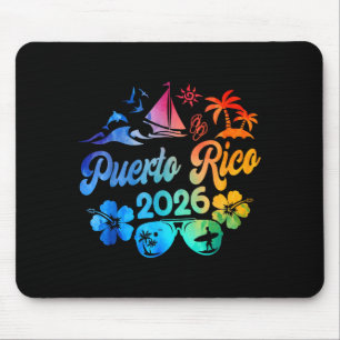 Puerto Rico 2026 Vacation Beach Tie Dye Trip Summe Mouse Mat
