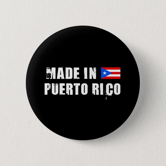 PUERTO RICO 6 CM ROUND BADGE (Front)