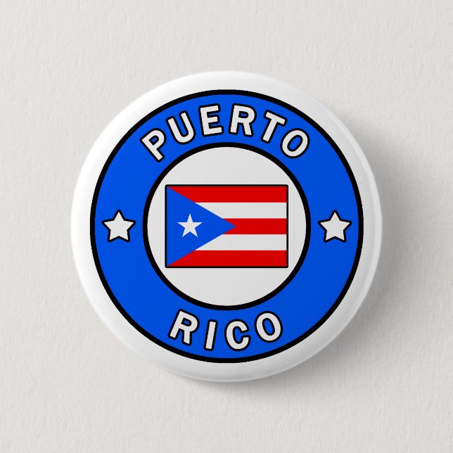 Puerto Rico 6 Cm Round Badge (Front)