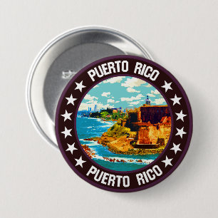Puerto Rico 7.5 Cm Round Badge