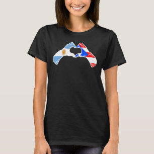 Puerto Rico Argentine Flag Puerto Rican Argentinia T-Shirt