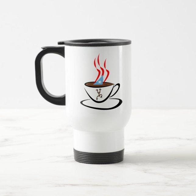 Puerto Rico Aroma Coffee Travel/Commuter Mug (Left)