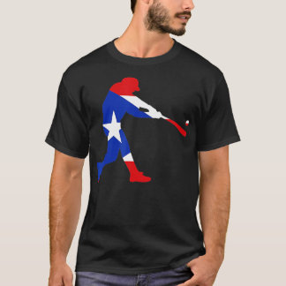 Puerto Rico Baseball PR Batter Classic Flag Boricu T-Shirt