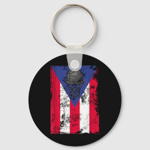 Puerto Rico Basketball  Key Ring