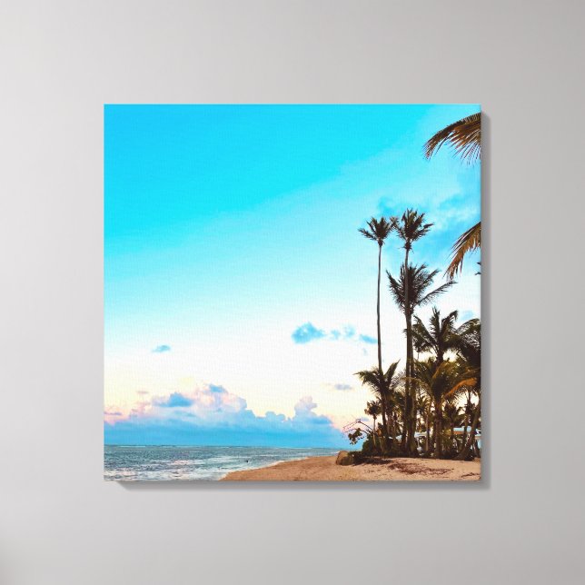 Puerto Rico Beach Canvas Print (Front)