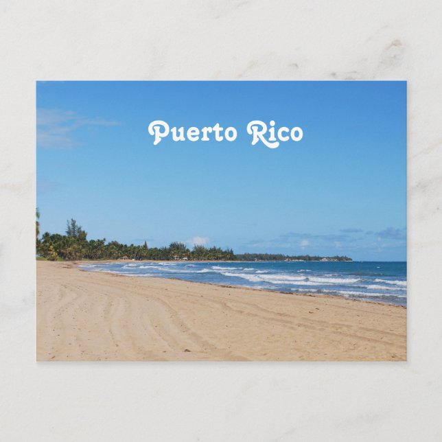 Puerto Rico Beach Postcard (Front)