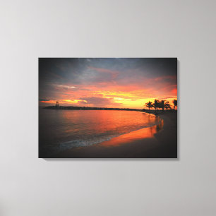 Puerto Rico Beach Sunset Canvas Print