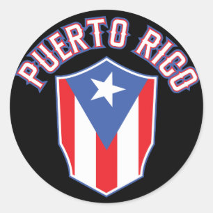 Puerto Rico Big and Bold Classic Round Sticker