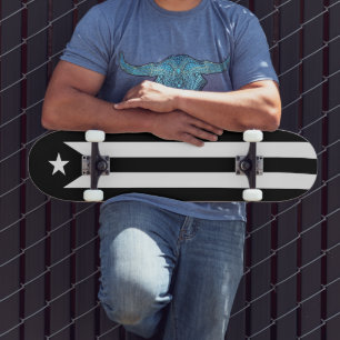 Puerto Rico Black Flag Skateboard