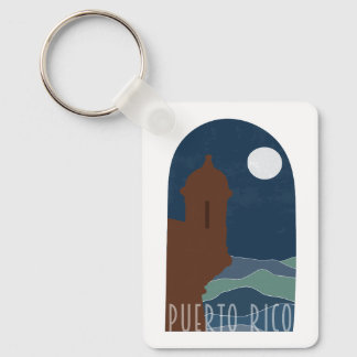 Puerto Rico BOHO Garita at Night Key Ring