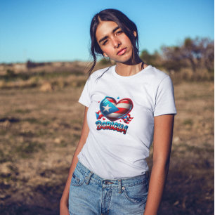 Puerto Rico Boricua Love Heart Flag T-Shirt