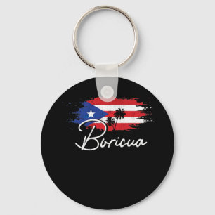 Puerto Rico Boricua Puerto Rican Flag Pride Key Ring