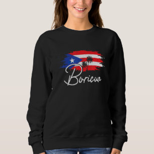 Puerto Rico Boricua Puerto Rican Flag Pride Vintag Sweatshirt