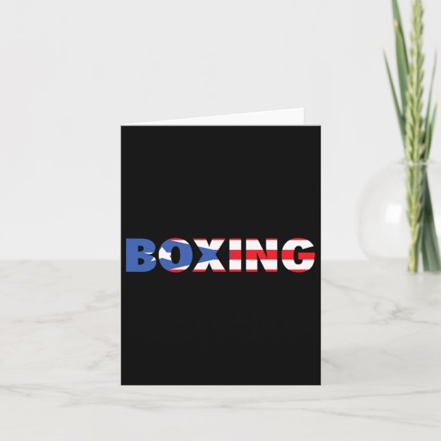 Puerto Rico Boxing T Shirt Apparel  Card (Front)