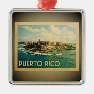 Puerto Rico Caribbean Ornament Vintage Travel