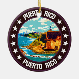 Puerto Rico Ceramic Tree Decoration
