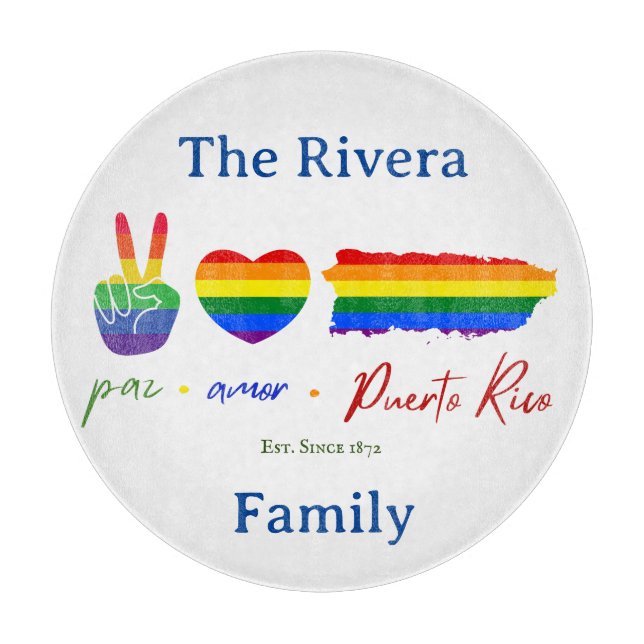 Puerto Rico Charcuterie and Cutting Board (Front)