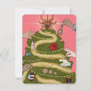 PUERTO RICO CHRISTMAS TREE HOLIDAY CARD