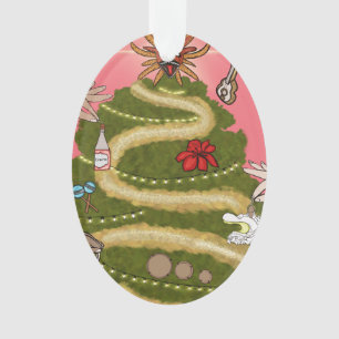 PUERTO RICO CHRISTMAS TREE ORNAMENT