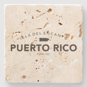 Puerto Rico Classic Barware Stone Coaster