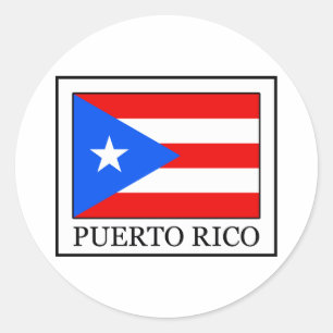 Puerto Rico Classic Round Sticker