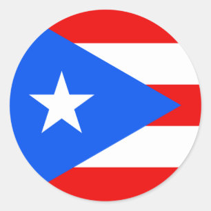 puerto rico classic round sticker