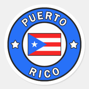 Puerto Rico Classic Round Sticker