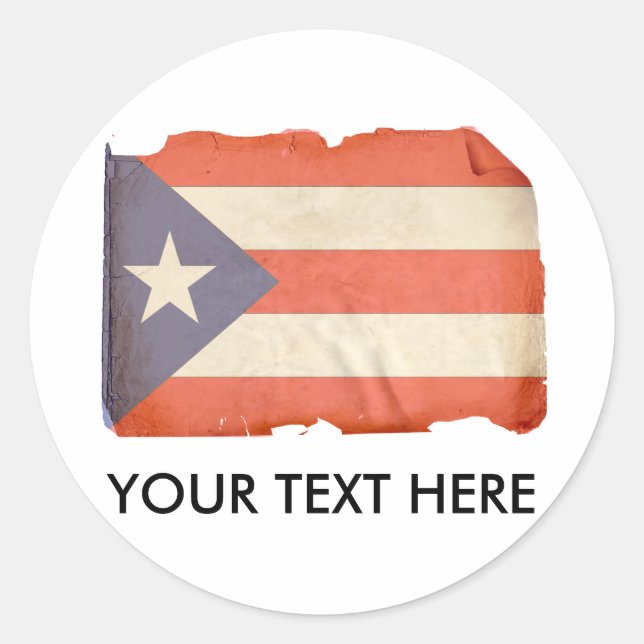 PUERTO RICO CLASSIC ROUND STICKER (Front)