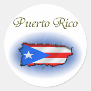 Puerto Rico Classic Round Sticker