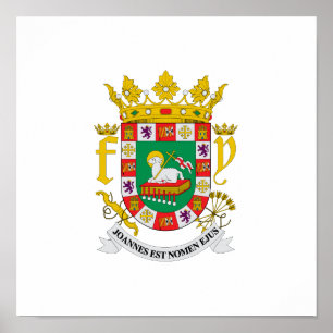 Puerto Rico Coat of Arms Poster