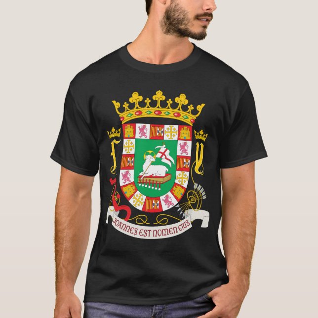 Puerto Rico Coat of Arms T-Shirt (Front)