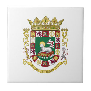 Puerto Rico Coat of Arms Tile