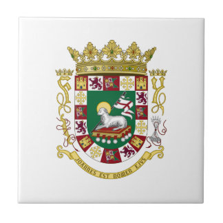 Puerto Rico Coat of Arms Tile