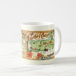 Puerto Rico Coffee Mug<br><div class="desc">A fantastic vintage postcard map of Puerto Rico repurposed on a mug or any drink ware you like.</div>