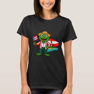 Puerto Rico Coqui Frog Flag Shirt For Men Women Ki