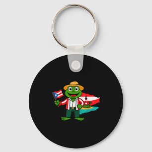 Puerto Rico Coqui Frog Flag Shirt For Men Women Ki Key Ring