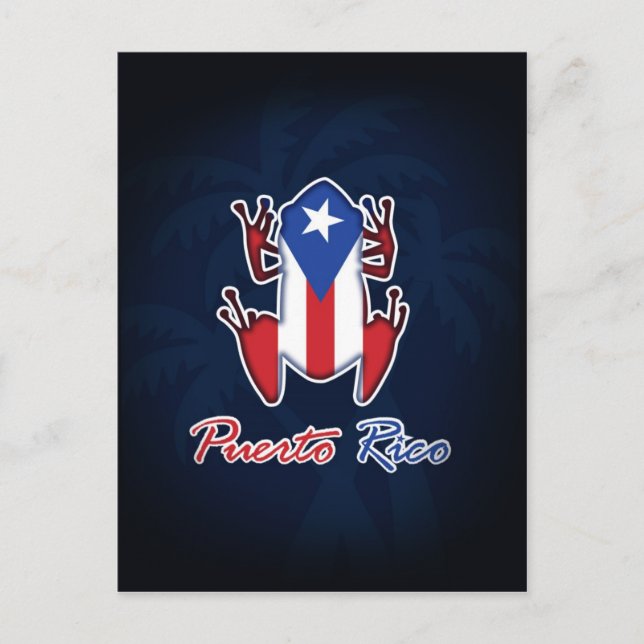 Puerto Rico Coqui Frog Postcard (Front)