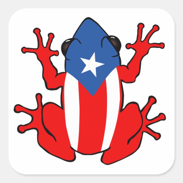 Puerto Rico - Coqui Sticker (Front)