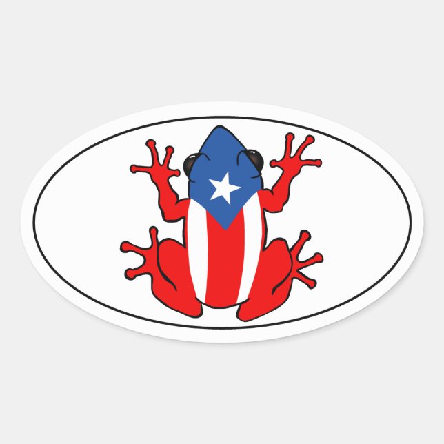 Puerto Rico - Coqui Sticker (Front)