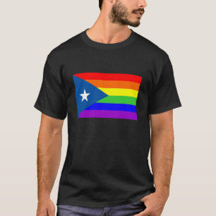 puerto rico country gay proud rainbow flag T-Shirt