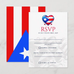 Puerto Rico Couple RSVP Card