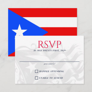 Puerto Rico Couple RSVP Card