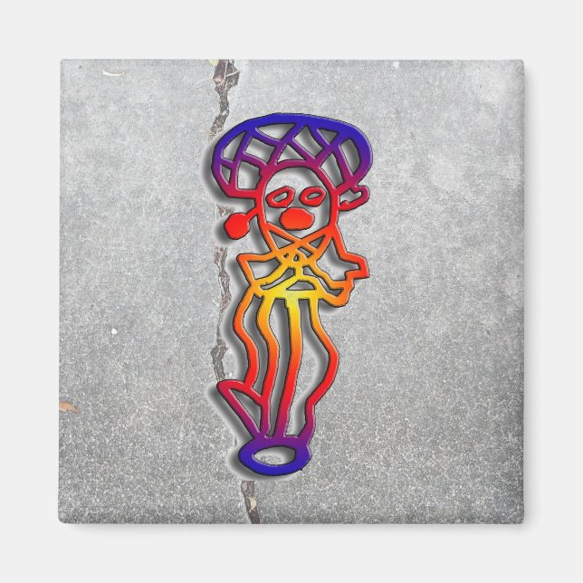 Puerto Rico - dancer - Customised Magnet (Front)