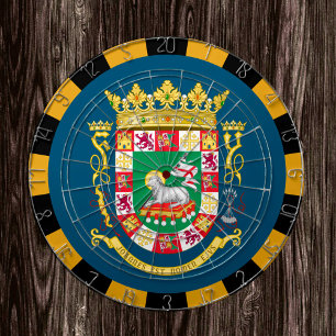 Puerto Rico Dartboard & Flag darts / game board