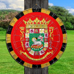 Puerto Rico Dartboard & Flag darts / game board<br><div class="desc">Dartboard: Puerto Rico & Coat of Arms,  Puerto Rican flag darts,  family fun games - love my country,  summer games,  holiday,  fathers day,  birthday party,  college students / sports fans</div>