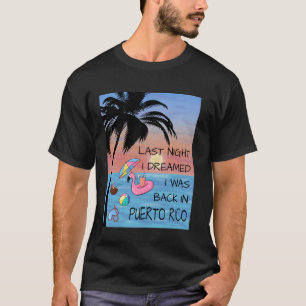 Puerto Rico Dream Flamingo Adventure Memories Vaca T-Shirt