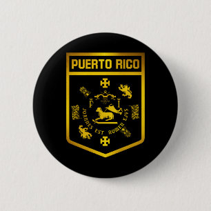 Puerto Rico Emblem 6 Cm Round Badge