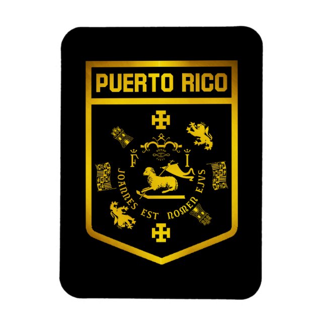 Puerto Rico Emblem Magnet (Vertical)